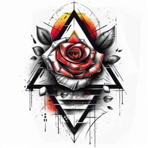 roses tattoo design ideas clean fill delicate stem for knee