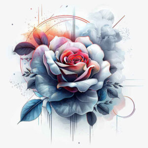 roses tattoo design ideas realistic texture delicate stem for scapula
