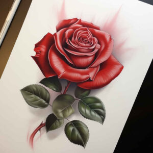 roses tattoo design ideas Realism high-resolution tattoo delicate stem for sternum