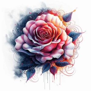 roses tattoo design ideas volume effect delicate stem resilience and power