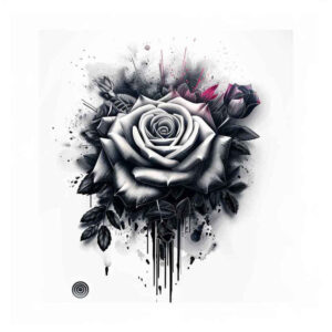 roses tattoo design ideas Surrealism abstract elegance symbol of resilience