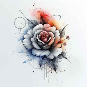 roses tattoo design ideas Surrealism hallucinatory floral essence for side