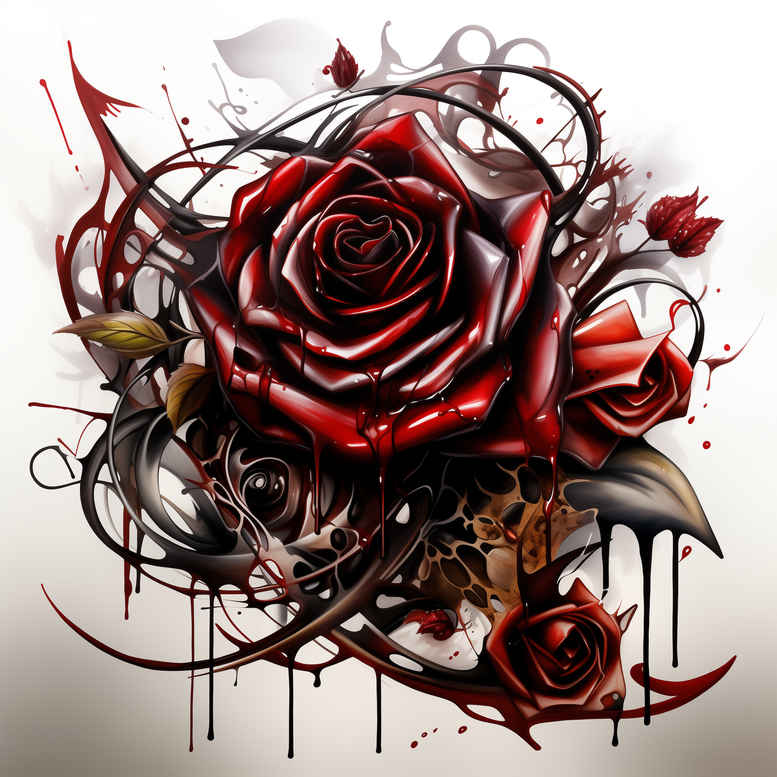 roses tattoo design ideas realistic shadowing floral essence stands for determination