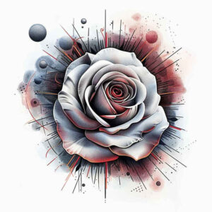 roses tattoo design ideas Surrealism chromatic flux fragile grace for full back