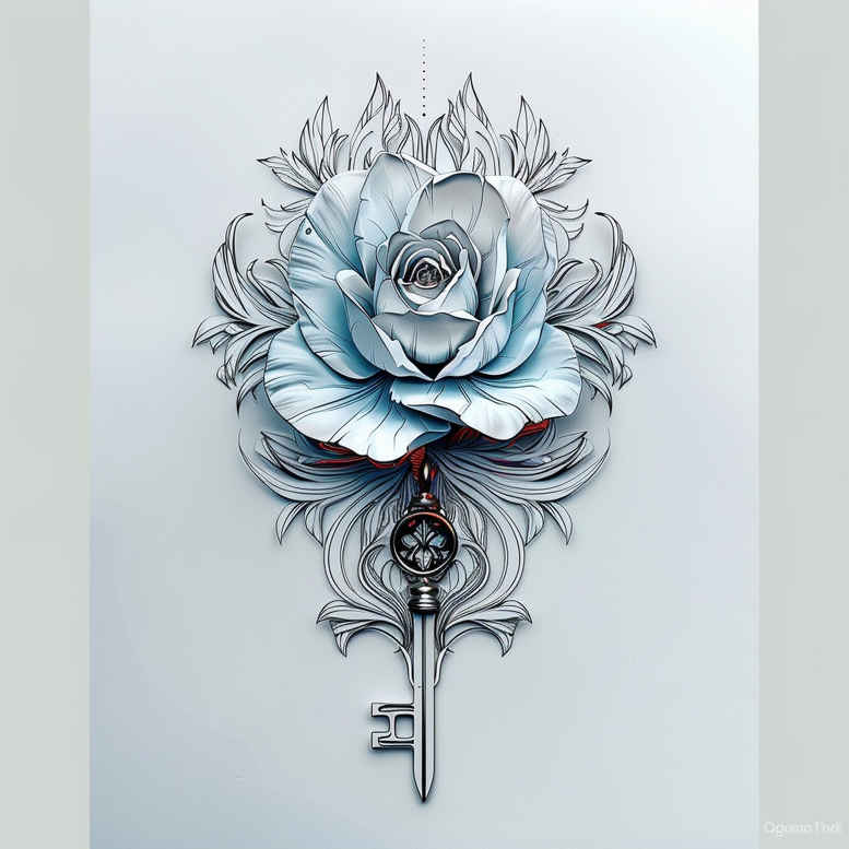 roses tattoo design ideas Realism precise gradient garden spirit stands for perseverance