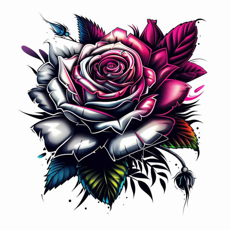 roses tattoo design ideas color blending graceful represents perseverance