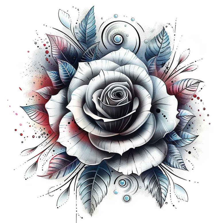 roses tattoo design ideas soft-focus graceful resilience and power
