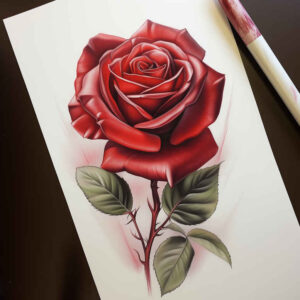 roses tattoo design ideas balanced color intricate petalwork for sternum