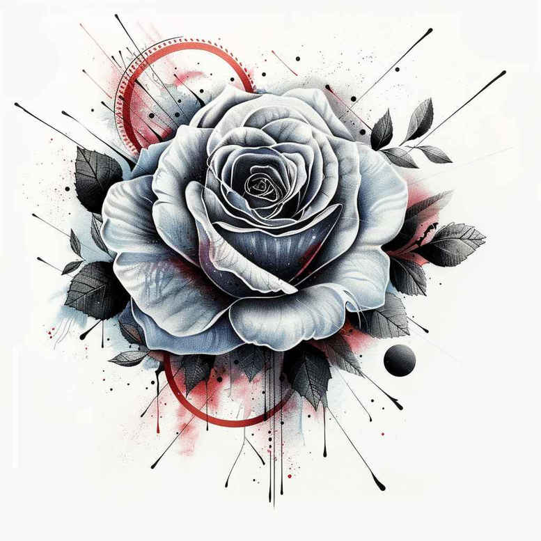 roses tattoo design ideas Surrealism phantasmagoria love symbol meaning strength