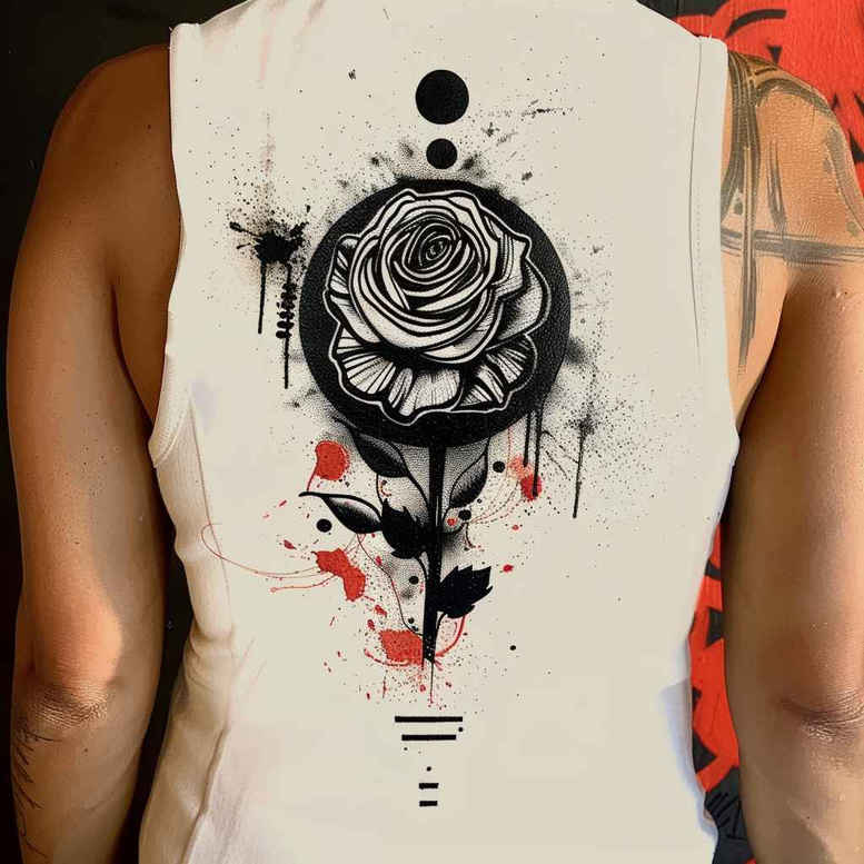 roses tattoo design ideas Surrealism metamorphosis love symbol shows determination