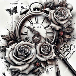 roses tattoo design ideas modern twist natural spiral embodying endurance