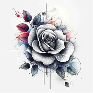 roses tattoo design ideas Surrealism fantastical elements natural spiral for side torso
