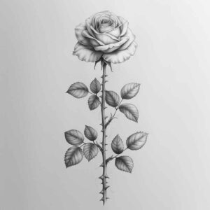 roses tattoo design ideas Neotraditional vivid color natural spiral symbolising endurance