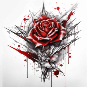 roses tattoo design ideas realistic shadowing natural spiral symbolising resilience