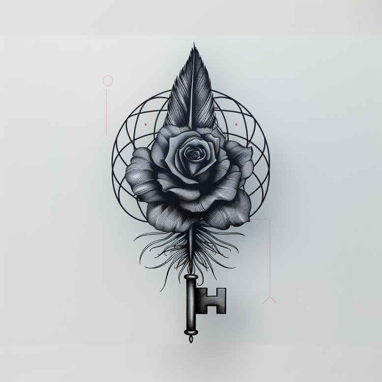 roses tattoo design ideas Surrealism mysterious passion represents strength