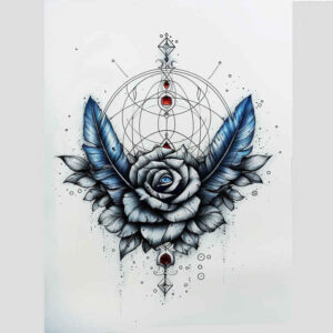 roses tattoo design ideas Realism smooth gradients passion symbol of resilience
