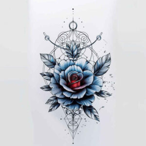 roses tattoo design ideas Realism reflection effect petals meaning strength