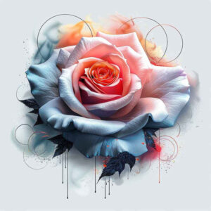 roses tattoo design ideas Realism deep shadows red bloom for full back