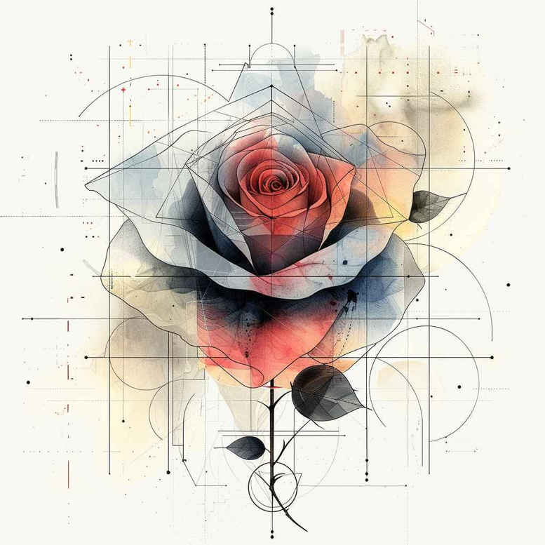 roses tattoo design ideas Realism micro detail red bloom symbolising determination