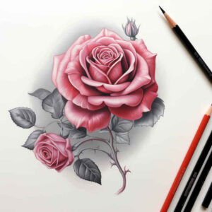 roses tattoo design ideas classic motifs romantic for lower leg
