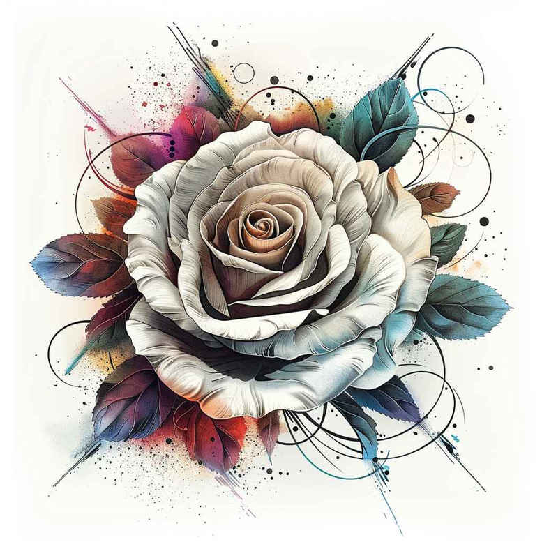 roses tattoo design ideas rich blacks romantic for temple