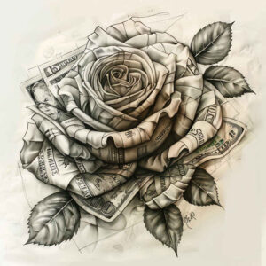 roses tattoo design ideas Surrealism psychic energy scented memory for inner arm