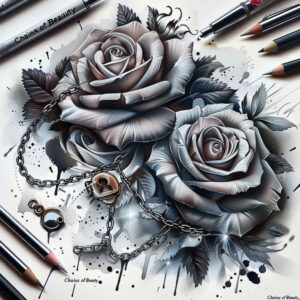 roses tattoo design ideas Surrealism hallucinatory scented memory for nape
