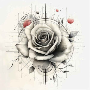 roses tattoo design ideas distorted perspective scented memory perseverance and power