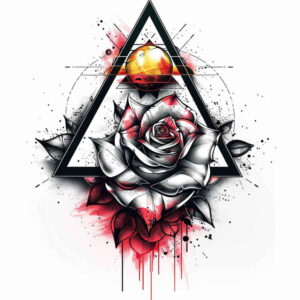 roses tattoo design ideas color richness soft contrast for lower thigh