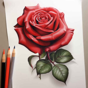 roses tattoo design ideas wide-angle soft contrast for temple