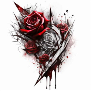 roses tattoo design ideas vivid hues soft contrast meaning perseverance