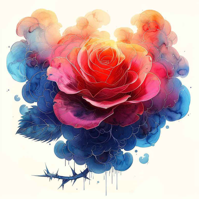 roses tattoo design ideas glossy thorn determination and power