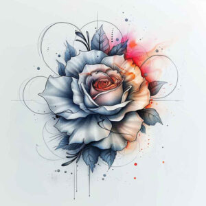 roses tattoo design ideas smooth complexion thorn shows resilience