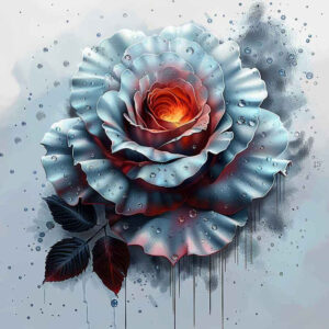 roses tattoo design ideas Surrealism dreamscape timeless bloom for lower chest