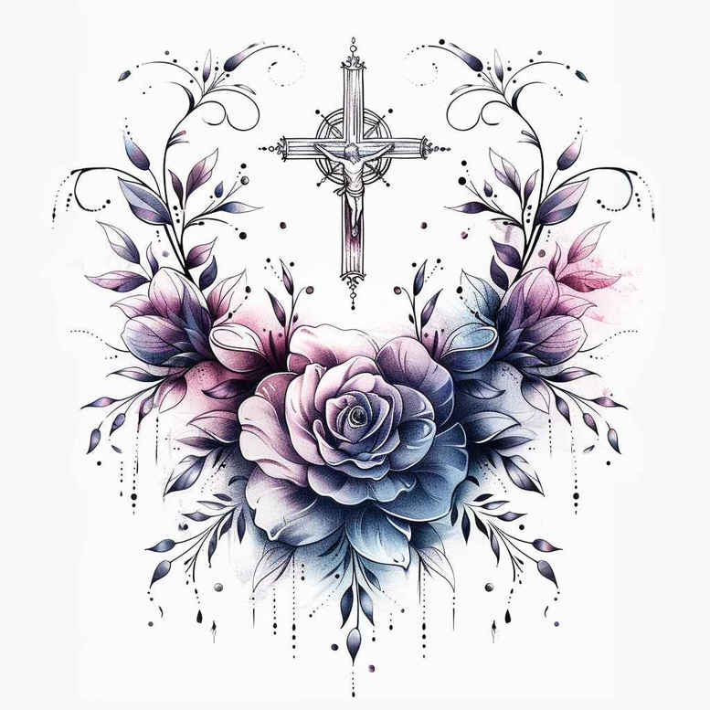 roses tattoo design ideas Surrealism phantasm timeless bloom stands for endurance
