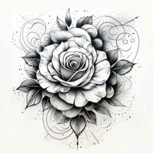 roses tattoo design ideas refined detail Victorian motif for outer arm