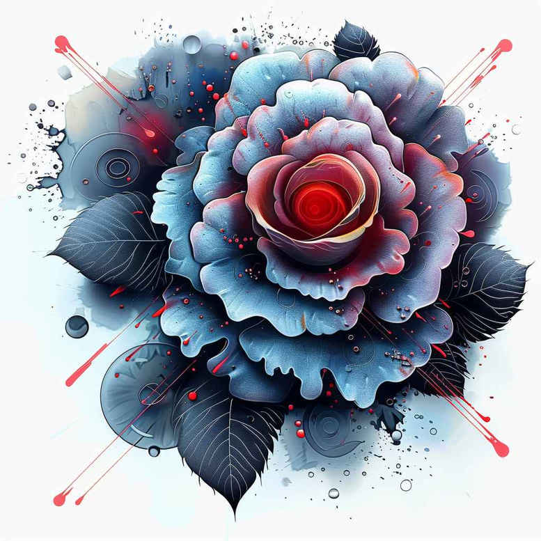 roses tattoo design ideas Surrealism psychic energy Victorian motif meaning determination