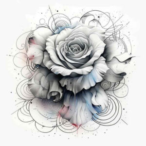 roses tattoo design ideas matte-finish Victorian motif represents resilience