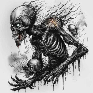 colorful-skull-tattoo – tattoo design ideas free ai generated – midnight – for-side – Gallery: skulls-inkby-ai