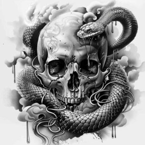 expression-skull-tattoo – tattoo design ideas free ai generated – hellfire – for-heel – Gallery: skulls-inkby-ai