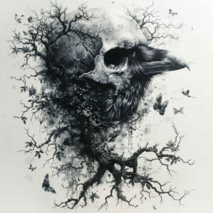 fine-line-skull-tattoo – tattoo design ideas free ai generated – spirit – for-temple – Gallery: skulls-inkby-ai
