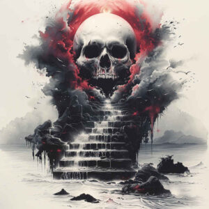 fine-line-skull-tattoo – tattoo design ideas free ai generated – tar – for-neck – Gallery: skulls-inkby-ai