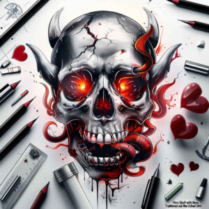 for-women – tattoo design ideas free ai generated – ghostly – for-shin – Gallery: skulls-inkby-ai