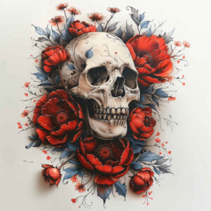 for-women – tattoo design ideas free ai generated – supernatural – for-lower-thigh – Gallery: skulls-inkby-ai