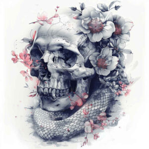 light-effect-skull-tattoo – tattoo design ideas free ai generated – abyss – for-upper-chest – Gallery: skulls-inkby-ai