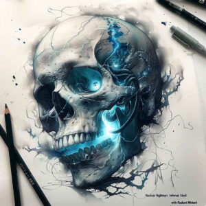 light-effect-skull-tattoo – tattoo design ideas free ai generated – grim – for-temple – Gallery: skulls-inkby-ai