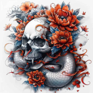 minimalist-skull-tattoo – tattoo design ideas free ai generated – gagged – for-hand – Gallery: skulls-inkby-ai