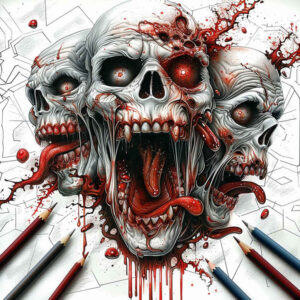mystery-motif-skull-tattoo – tattoo design ideas free ai generated – macabre – for-outer-arm – Gallery: skulls-inkby-ai