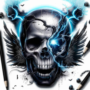 mystical-symbol-skull-tattoo – tattoo design ideas free ai generated – freaky – for-nape – Gallery: skulls-inkby-ai