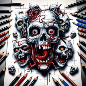 ornamental-detail-skull-tattoo – tattoo design ideas free ai generated – mask – for-biceps – Gallery: skulls-inkby-ai